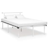 vidaXL Bedframe metaal wit 120x200 cm - thumbnail