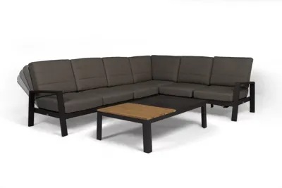 Tierra Outdoor Loungeset Queens Hoekbank Charcoal