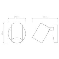 Astro - Ascoli single switched Wandlamp GU10 - thumbnail