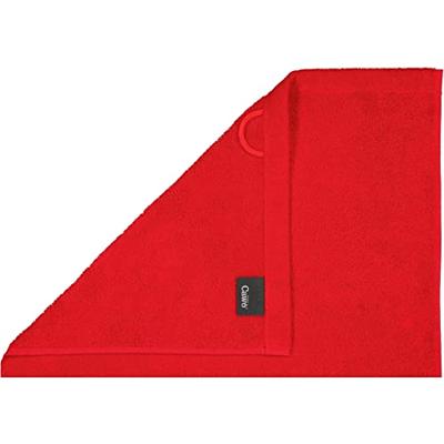 Cawö Cawo Lifestyle Uni Handdoek 50x100 Rood - thumbnail