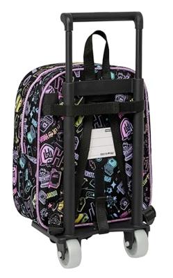 Schoolrugzak met Wielen Monster High Zwart 22 x 27 x 10 cm