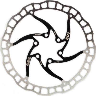 Elvedes remschijf lx16 one piece 160mm zwart