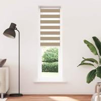 VidaXL Zebra blind 55x230 cm stofbreedte 50,9 cm polyester zandbruin - thumbnail