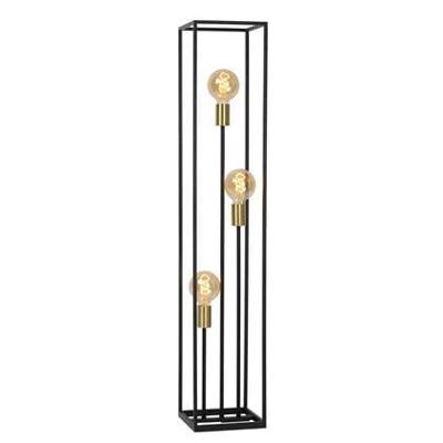 Lucide RUBEN - Vloerlamp - 3xE27 - Zwart