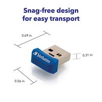 Verbatim Nano USB-stick 16 GB Zwart 98709 USB-A 3.2 Gen 1 - thumbnail