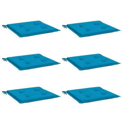 Tuinstoelkussens 6 st 50x50x3 cm oxford stof blauw Tuinstoelkussens 6 st 50x50x3 cm oxford stof blauw