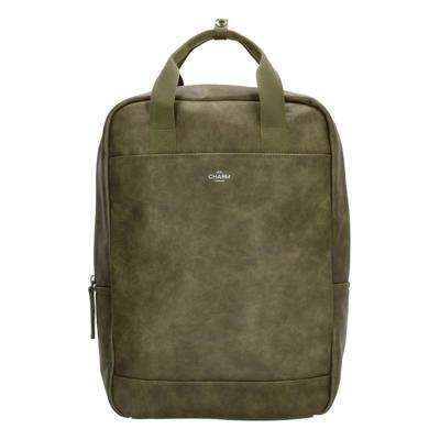 Charm London Farringdon Laptop Rugzak olijf  backpack