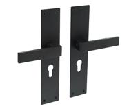 Intersteel Moderne deurklinkAmsterdam cilindergat 55mm zwart - 0023.057129 - thumbnail