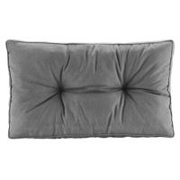 Loungekussen Florence rug - grijs - 73x43 cm - Leen Bakker - thumbnail