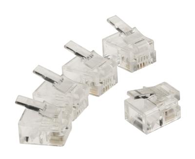 Valueline RJ11-stekker (10 stuks) transparant