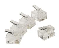 Valueline RJ11-stekker (10 stuks) transparant - thumbnail