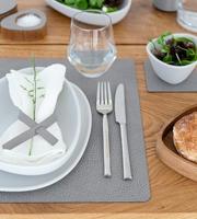 LIND DNA - Dinner Mat Square - Placemat 35x45cm Hippo Anthracite-G - thumbnail