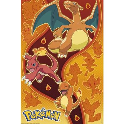 Poster Pokémon - Fire Type 61x91,5cm