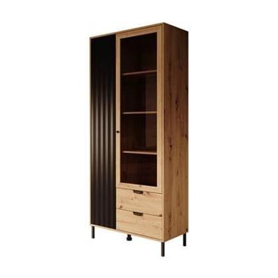 Meubella Vitrinekast Vic - Eiken - 87 cm