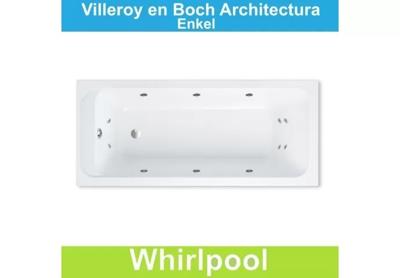 Ligbad Villeroy & Boch Architectura 170x70 cm Balboa Whirlpool systeem Enkel Villeroy en Boch Ligbad Villeroy & Boch Architectura 170x70 cm Balboa Whirlpool systeem Enkel Villeroy en Boch