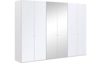 Goossens Kledingkast Easy Storage Ddk, Kledingkast 304 cm breed, 220 cm hoog, 4x glas draaideur en 2x spiegel draaideur midden - thumbnail