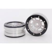 Metsafil Beadlock Wheels PT-Distractor Zilver / Zwart 1.9 (2st) - thumbnail