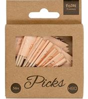 Prikkers Elegant Lush Blush Happy Birthday - 36 Stuks - thumbnail