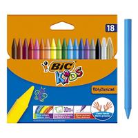 BIC kids plastidecor kleurkrijt, 18st. - thumbnail