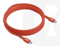 club3D CAC-1515 USB-C-kabel USB 2.0 USB-C stekker 4.00 m Oranje - thumbnail