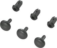TRU COMPONENTS TC-SRR-355K203 TC-10820808 Splijtnagel Schachtdiameter 3 mm Zwart 1000 stuk(s) - thumbnail