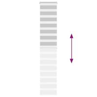 Zebra rolgordijn 50x200 cm stofbreedte 45,9cm lichtgrijs - thumbnail