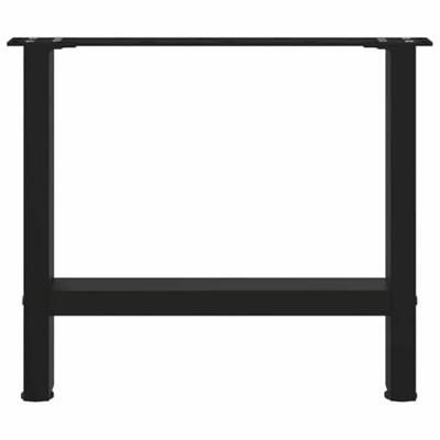 Salontafelpoten 2 st 50x(42-43) cm staal zwart Salontafelpoten 2 st 50x(42-43) cm staal zwart