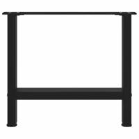 Salontafelpoten 2 st 50x(42-43) cm staal zwart - thumbnail