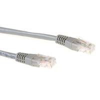 ACT Grijze 1 meter LSZH U/UTP CAT6A patchkabel met RJ45 connectoren - thumbnail