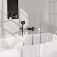 Black Edition opbouw baddouche thermostaatkraan SET 04 mat zwart - thumbnail