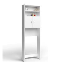 Wasmachinekast Neapel Wit 195x63x20cm - thumbnail