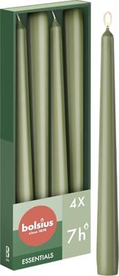 Bolsius Gotische kaarsen Fresh Olive 4x