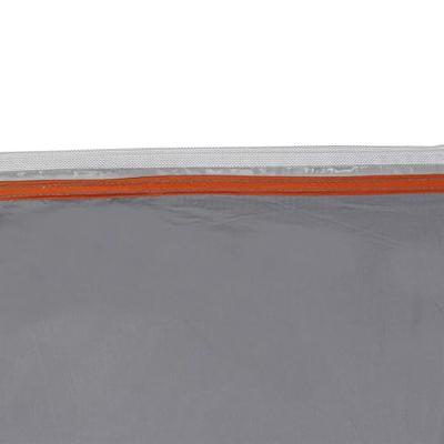 VidaXL Achterkleptent met dak grijs en oranje 190 x 150 x 185 cm taft
