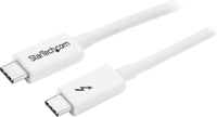 StarTech.com Thunderbolt 3 USB-C kabel - 20Gbps - Thunderbolt, USB en DisplayPort compatibel - 1m - wit - thumbnail
