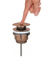 Best Design Clickwaste Dijon Zonder Overloop 5/4 Mat PVD Brons - thumbnail