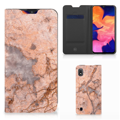 Samsung Galaxy A10 | Standcase | Marmer Oranje Samsung Galaxy A10 | Standcase | Marmer Oranje
