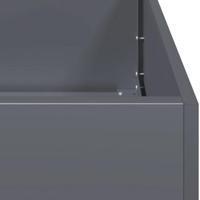 Plantenbak 80x80x80 cm staal antracietkleurig - thumbnail