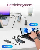 ICY BOX ib-hub1743-cpd 9-in-1 hub dockingstation (blauw) - thumbnail