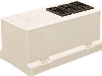 ABB GST18 lasdoosdeksel met 3 GST18 Wieland aansluitingen 3611GB3