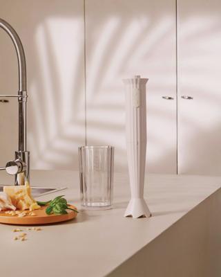Alessi Plissé staafmixer - wit - basis Alessi Plissé staafmixer - wit - basis