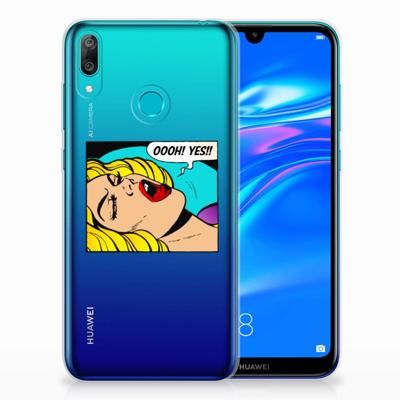 Huawei Y7 2019 Silicone Back Cover Popart Oh Yes Huawei Y7 2019 Silicone Back Cover Popart Oh Yes