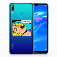 Huawei Y7 2019 Silicone Back Cover Popart Oh Yes - thumbnail