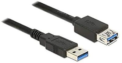 Delock 85054 Verlengkabel USB 3.0 Type-A male > USB 3.0 Type-A female 1,0 m zwart