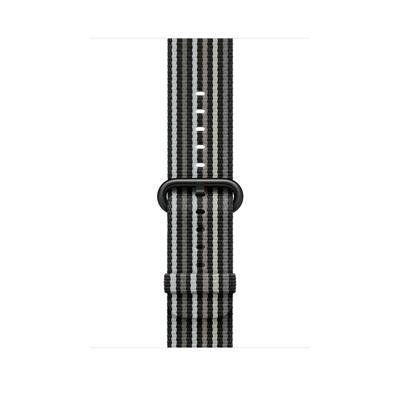 Apple Woven Nylon Apple Watch 42mm / 44mm / 45mm / 49mm Black Stripe