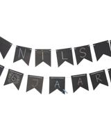 HEMA Vlaggenlijn 5 Meter Schoolbord (zwart) - thumbnail