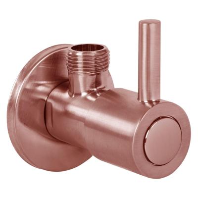 Hoekstopkraan Differnz Met Rozet 1/2x3/8 mm Rood Koper Differnz