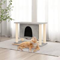 VidaXL Kattenmeubel met sisal krabpalen 50 cm lichtgrijs - thumbnail