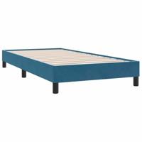 Boxspring zonder matras fluweel donkerblauw 90x210 cm - thumbnail