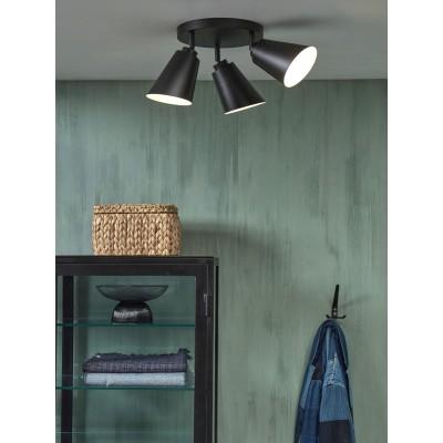 its about RoMi Plafondlamp 'Bremen' 3-lamps, kleur Zwart