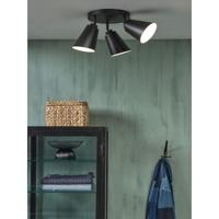 its about RoMi Plafondlamp 'Bremen' 3-lamps, kleur Zwart - thumbnail